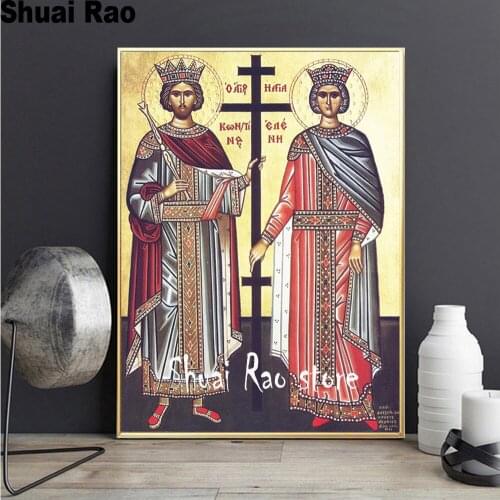 Full square diamond painting Religion men Orthodox diamond pictures Christianity mosaic diamond set embroidery for home decor