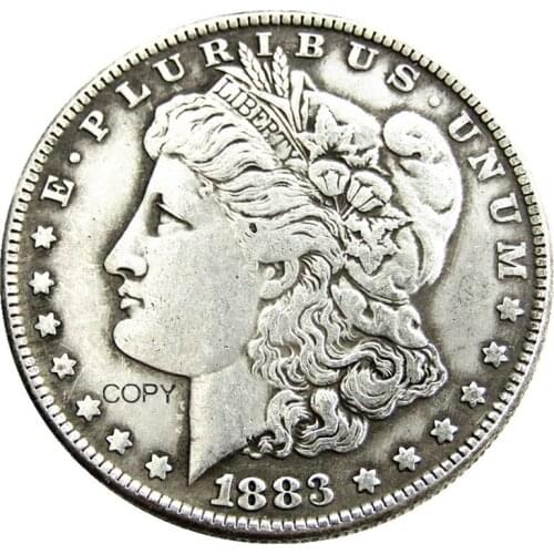 US 1883-CC Morgan Dollar Silver Plated Copy Coin
