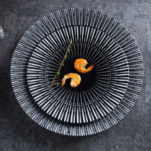 Retro Spaghetti Plate Western Nordic Tableware Steak Plate Creative Japanese Plate Set