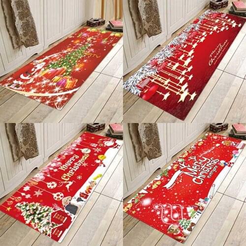 Christmas mat ,Christmas holiday mat, Christmas party mat, home flannel Anti-Slip absorbent soft mat