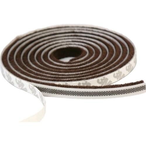 5M Self-adhesive Door Window Brush Strip Sound Wind-proof Sealing Weatherstrip Sliding Window Protector Hardware Accessories