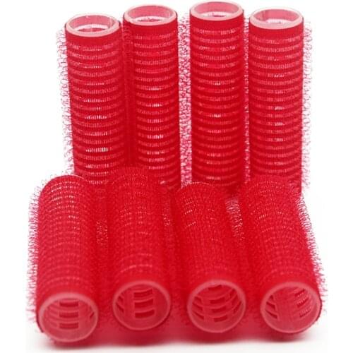 17mm 8pcs/Bags Lady Hair Curling for Short Hair Vented Self-grip Velcro Rollers Plastic Core Hair Curlers