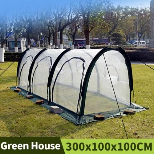 Folding Greenhouse Garden Green House Outdoor Transparent Film Rainproof Plant Cover Backyard Protector Home Gardening Shelter
