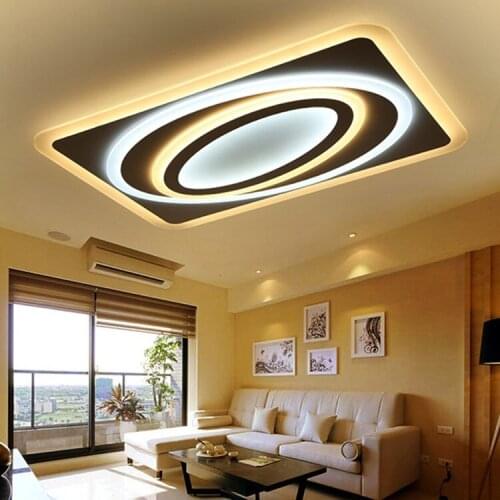 Artistic Personality Planet Ultra-thin LED Acrylic Ceiling Light Home LED Dimmable Horizontal Adjustable Ceiling lamps 90-260V