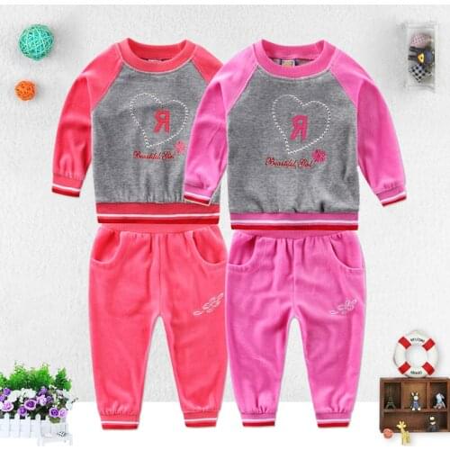 Velour Boys and Girls Clothing sets