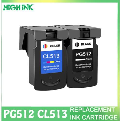 YLC Compatible PG512 CL513 for Canon pg 512 cl 513 ink cartridge for Pixma MP230 MP250 MP240 MP270 MP480 MX350 IP2700 printer