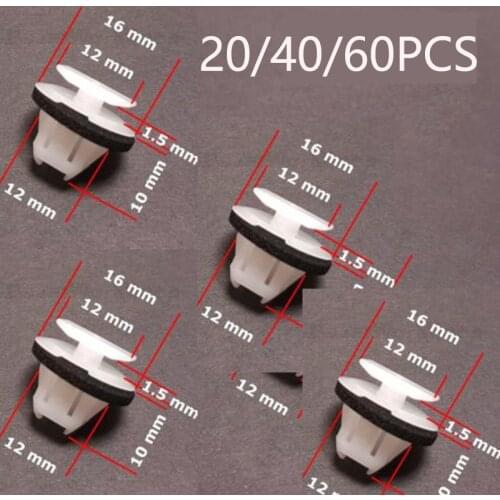20/40/60pcs Car Wheel Arch Surround Trim Clips For Nissan Juke & X-Trail T31 Wing Moulding Car Rivets
