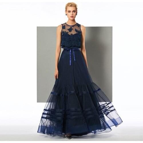 Tanpell scoop neck evening dress appliques sleeveless floor length a line gown women party custom formal long evening dresses