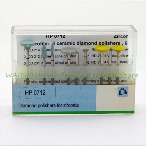 Dental Diamond Polisher For Zirconia Smoothing High Gloss Polishing HP0712