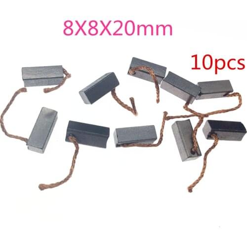 10pcs Carbon Brush For Automobile Heater Blower Fan Air-blower (8*8*20mm)