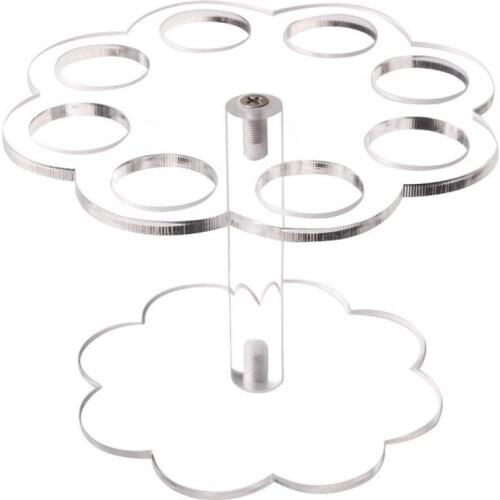 8 Holes Wedding Detachable Party Acrylic Reusable Transparent DIY Display Ice Cream Cone Holder