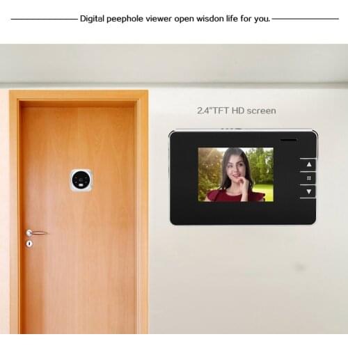 2.8 inch LCD Screen Digital Doorbell Camera Night Vision Viewer Smart Electronic Video Door Bell Peephole Outdoor Door Eye