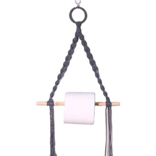 Wooden Toilet Paper Towel Dispenser Wood Roll Holder For Bathroom Contact Paper Holder Household Wall-mounted Storage Rack G