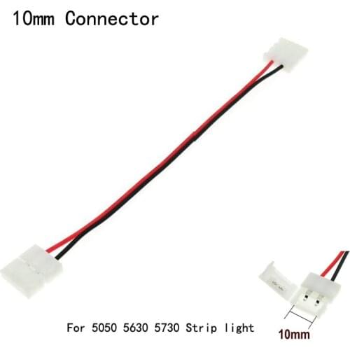 Extra Fee Of 5050 5630 5730 LED Strip Light 2pin 10mm With Wire Free Welding For Connector 5pcs/lot