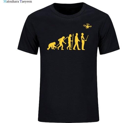 Quadcopter T-Shirt Funny Drone Shirt Evolution T Shirt New Summer Men Hot Sale Fashion Casual Printed Top Tee Cotton T-shirts