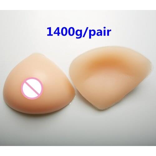 1400g/pair Boobs Enhancers Mastectomy Artificial Breast False Breasts Fake Boobs Breast Forms Silicone For Crossdresser