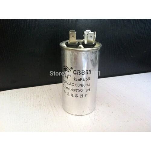 AC Motor Capacitor Air Conditioner Compressor Start Capacitor CBB65 450VAC 15uF