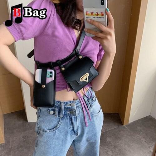 Women leather Belt Packs Waist Bag 2 Pockets leg Thigh Bags Luxury female Fashion Shoulder Pouch Casual Chest Pack Female Purse