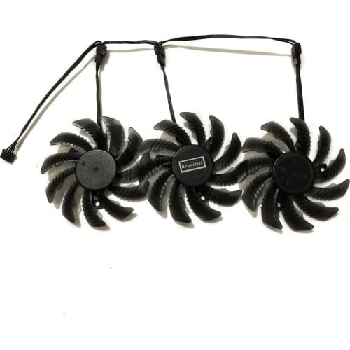 3pcs/set gtx1080/1080TI 1070 Ti GPU Cooler Video Fans For GIGABYTE GTX 1080 1070 Ti G1 Gaming 1060 G1 ROCK Graphics Card Cooling