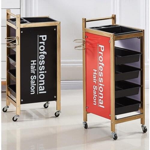 Retro hairdressing car, hair salon, trolley, bumper, beauty trolley, barber shop, hot dyeing tool cart