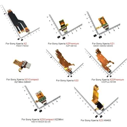 For Sony Xperia XZ2 Compact XZ2C H8314 H8324 SO-05 Mini USB Charging Port Micro Dock Connector Board Flex Cable