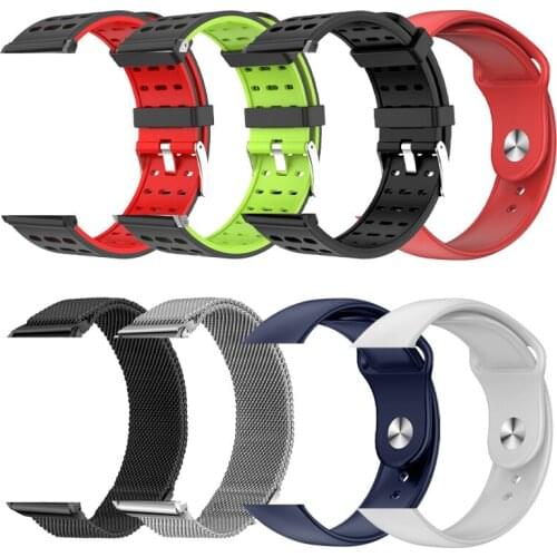 Milanese Loop Strap Sport Breathable Sport Silicone Strap Fashion Silicone Wristband Bracelet For V5 Smart Watch Wristwatch Band