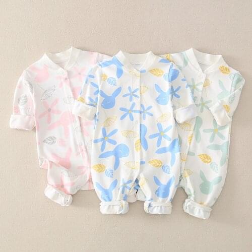 New spring and autumn cardigan baby jumpsuit boys and girls baby clothes go out