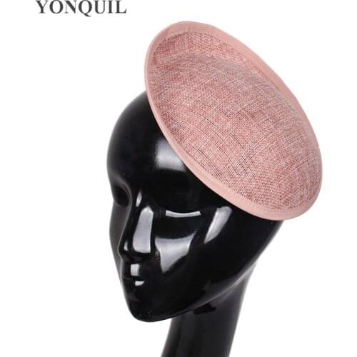 Peach Or 15 Colors 20 CM Imitation Sinamay Fascinator Base Hat New DIY Hair Accessories Women Wedding Party Headpiece 5Pcs/Lot