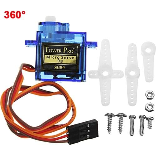 RC Micro Servo Tower Pro SG90 360 Degree Spinning for RC 250 450 Helicopter Air Plane RC Car RC Drop
