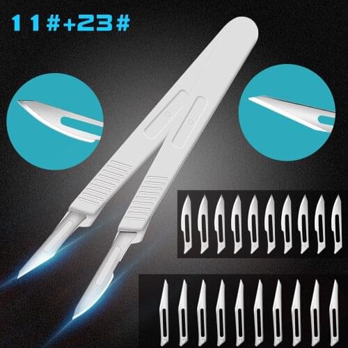 Scalpel Stationery DIY Hand Tools Multifunction Knife Blade Replacement Repair Phone Paper Cut Stainless Engraving Blades