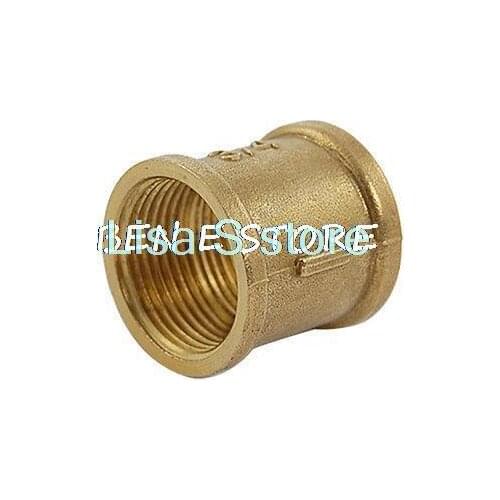 Water Connection Gold Tone F x F Thread Adapter Fitting