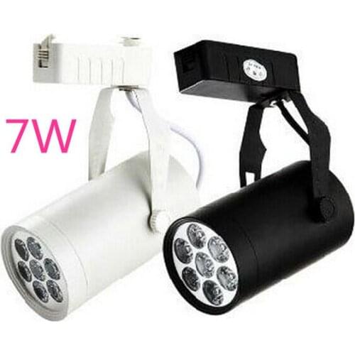 7W LED Track light 7 LED spot lamp Monorail wall ceiling mounted for furniture for clothing store 85V-265V by DHL