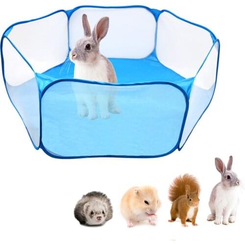 TINGHAO Pet Playpen Portable Pop Open Indoor/Outdoor Small Animal Cage Tent Fence For Hamster Chinchillas And Guinea-Pigs