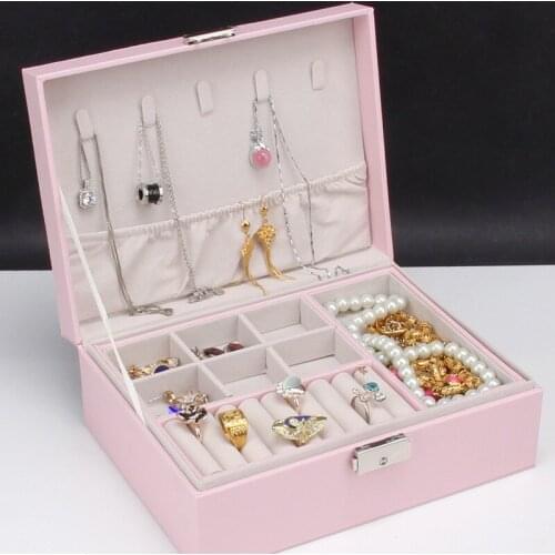 VoltaBox 2021 New Jewelry Box Contains High-grade Leather Bracelet Necklace Ring Earring Box Jewelry Box Large Capacity