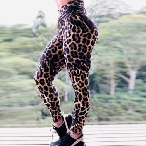 Sexy Leopard Printing Leggings Women High Waist Compression Leggins Push Up Gym Fitness Pants Fashion Femme Workout Sportswear