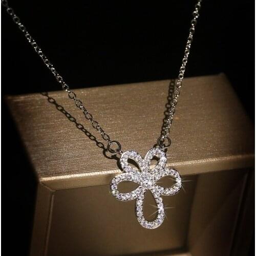 925 Sterling Silver New Woman Brand Fashion Fresh Rose Handmade Flower Necklace Pendant Cute Petal Pendant Luxury Jewelry