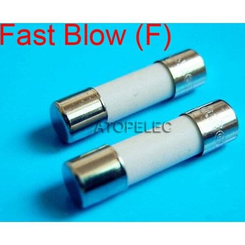 1pc 5x20mm Ceramic Fuse 5mm x 20mm Fast Blow F Type 1A/2A/3A/4A/5A/6A/8A/10A 250V