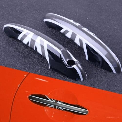 2pcs 22x5cm Plastic Car Styling Design Exterior Door Handle Cover Trim Fit For Mini Cooper R50 R52 R53 R55 R56 R57 R58 R59 R60
