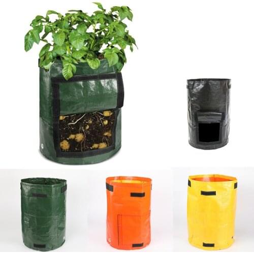 3 pieces 7gallon Potato vegetable cultivationplanting bags PE bags Grow Bags Garden Pots & Planters garden supplies