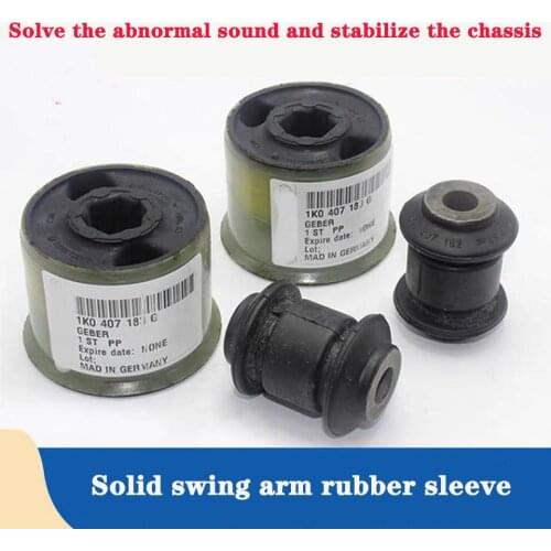 4Pcs Front Lower Control Arm Bushings For VW Jetta Golf GTI 5 MKV Passat CC Tiguan Skoda Octavia 1K0 407 183 1K0 407 182