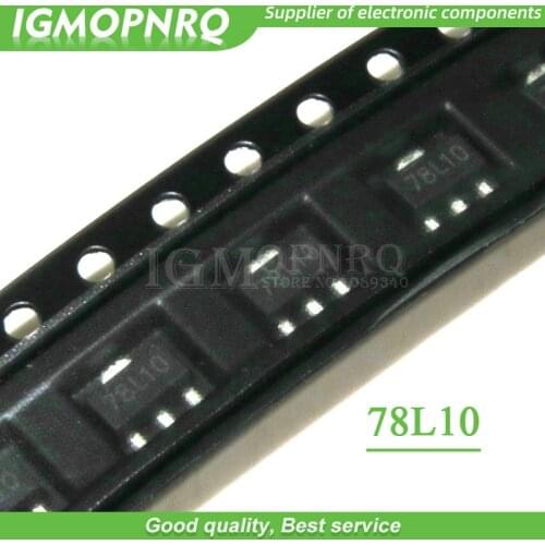 50pcs 78L10 SOT89 7810 10V Voltage regulator triode
