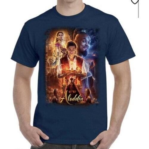 Aladdin 2019 T-shirt For Man Movie Princess Jasmine Jafar Aladdin T-shirt