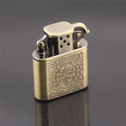 Constantine Pattern Bronze High-end Boutique Kerosene Lighter Tobacco Accessories Gadgets for Men Regalos Para Hombre Originales