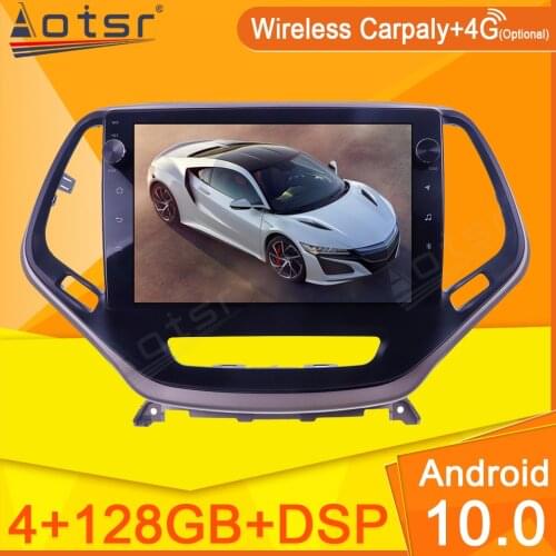 Carplay For Jeep Cherokee 5 KL 2014-2018 Car Radio Video Multimedia Player Navi Stereo GPS Android No 2Din 2 Din DVD Head Unit