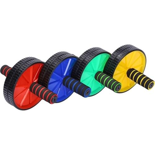 Double-wheeled Updated Ab Abdominal Press Wheel Rollers Gym Exercise Equipment Body Building Fitness Tool z