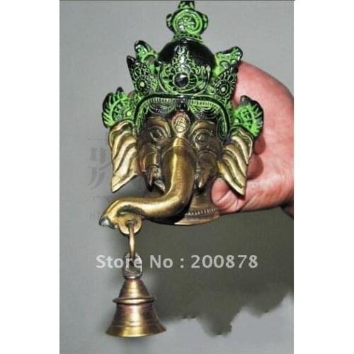 HDC0709 Nepal metal Elephant God,brass home decor arts,door bell handle,metal folk arts
