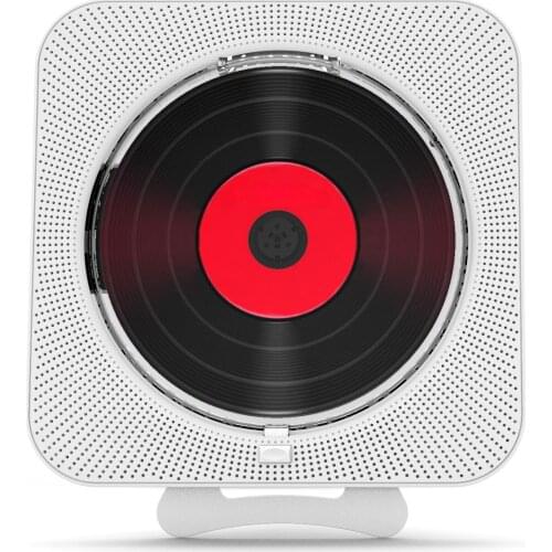 KC-909 Portable C D Player Built-in Speaker Stereo Players with Double 3.5mm Headphones Jack Music Player with Remote Control