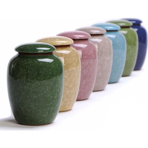 Small Pet Urn Bird Dog Pet Urns Cremation Pet Caskets Funeral Vase Cat Cremation Ash For Human Ashes Made Ceramics Hand Painted