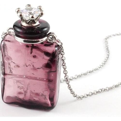 1PC Pet Hair Locket Urn Jewelry Urn Necklace Ash Necklace Keepsake Urn Necklace for Ashes Glass Locket Necklace