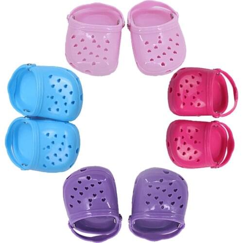 Fashion New Pattern Popular Dongdong Sandals Fit 18 Inch American&43cm Baby New Born Doll Clothes Accessories,Girls Toys